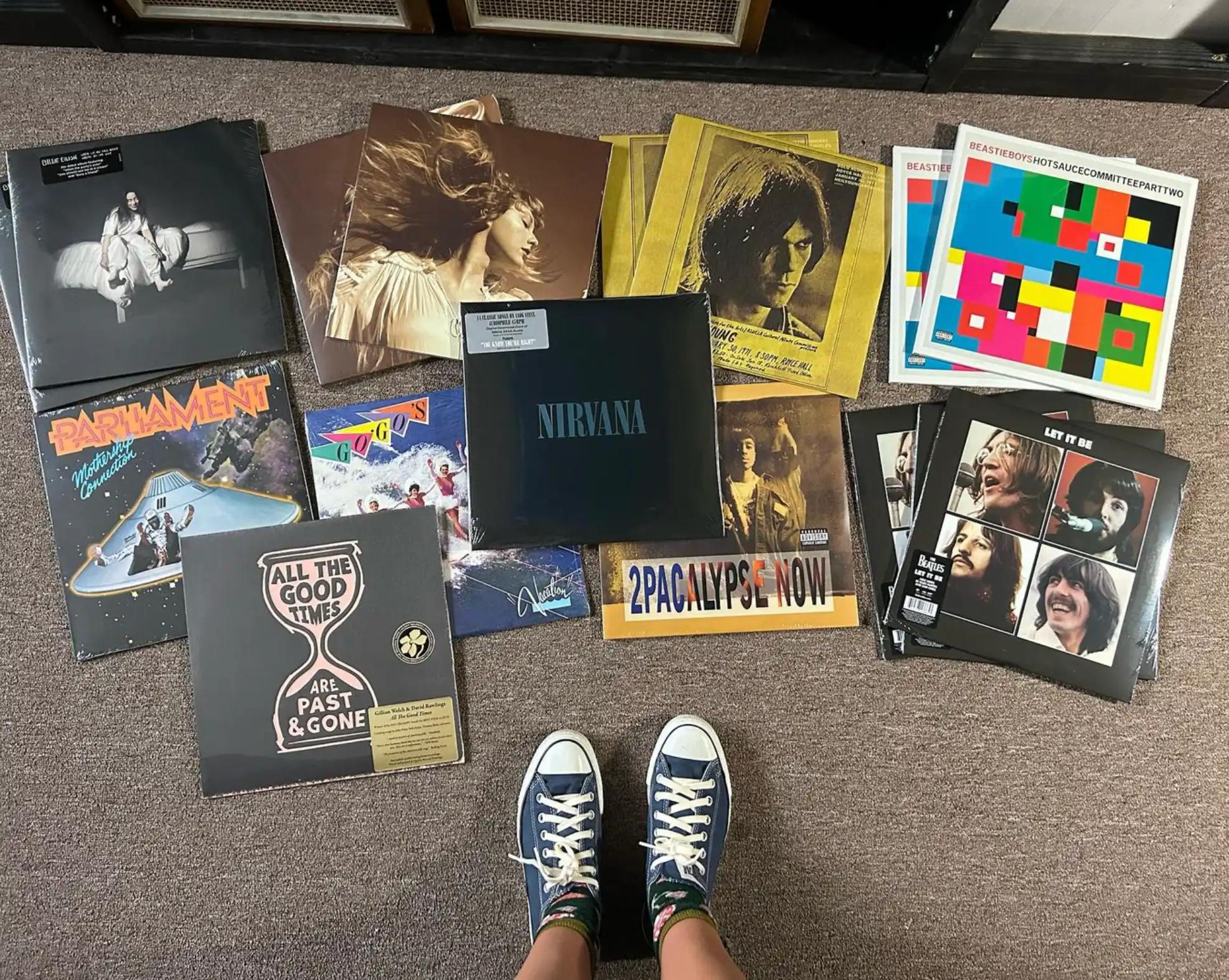 Vinyls on the floor